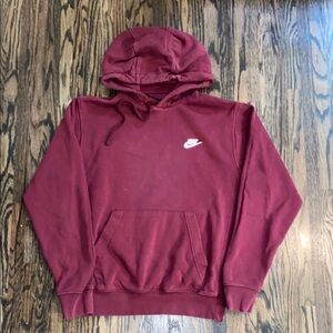 Nike Men's Red Hoodie Sweater